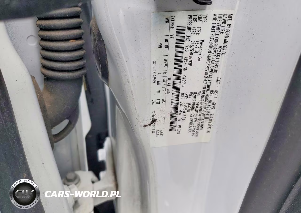 2017 Ford Focus Se VIN:1FADP3F27HL275615 - 12