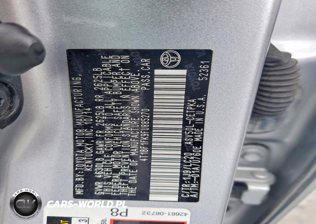 2015 Toyota Camry Xse VIN:4T1BF1FK9FU885270 - 13