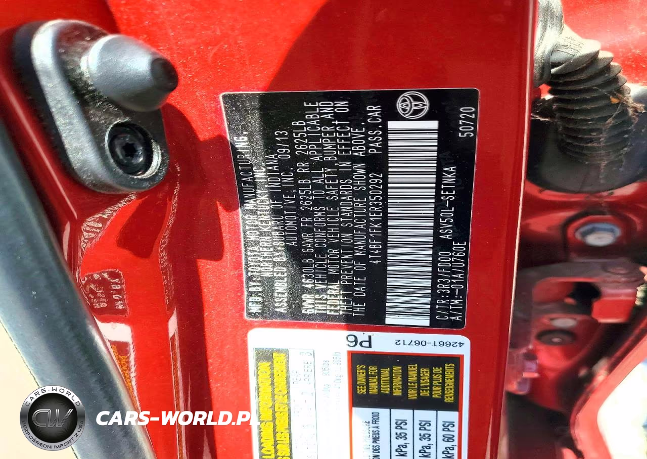 2014 Toyota Camry Le VIN:4T4BF1FK1ER350292 - 13