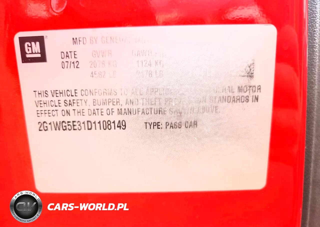 2013 Chevrolet Impala Lt VIN:2G1WG5E31D1108149 - 12