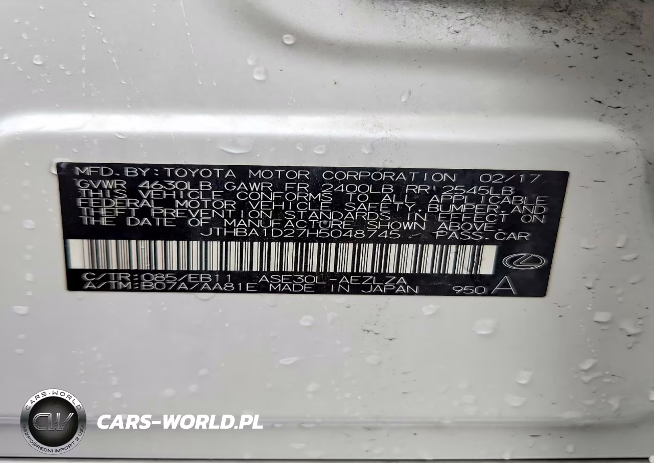 2017 Lexus Is 200T VIN:JTHBA1D27H5048745 - 12