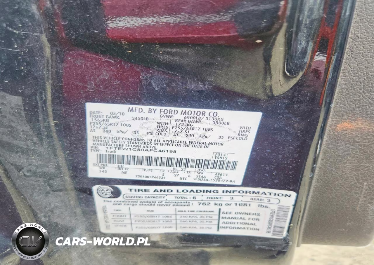 2010 Gilg Transit Supercrew VIN:1FTEW1C80AFC46198 - 12