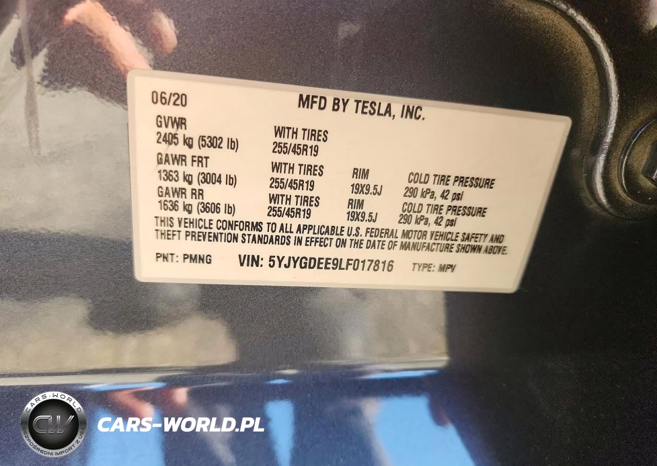 2020 Tesla Model Y VIN:5YJYGDEE9LF017816 - 13