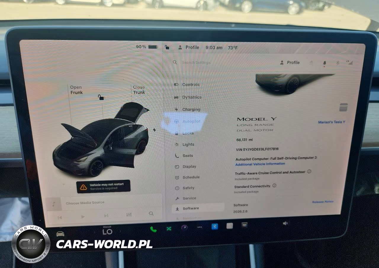 2020 Tesla Model Y VIN:5YJYGDEE9LF017816 - 9