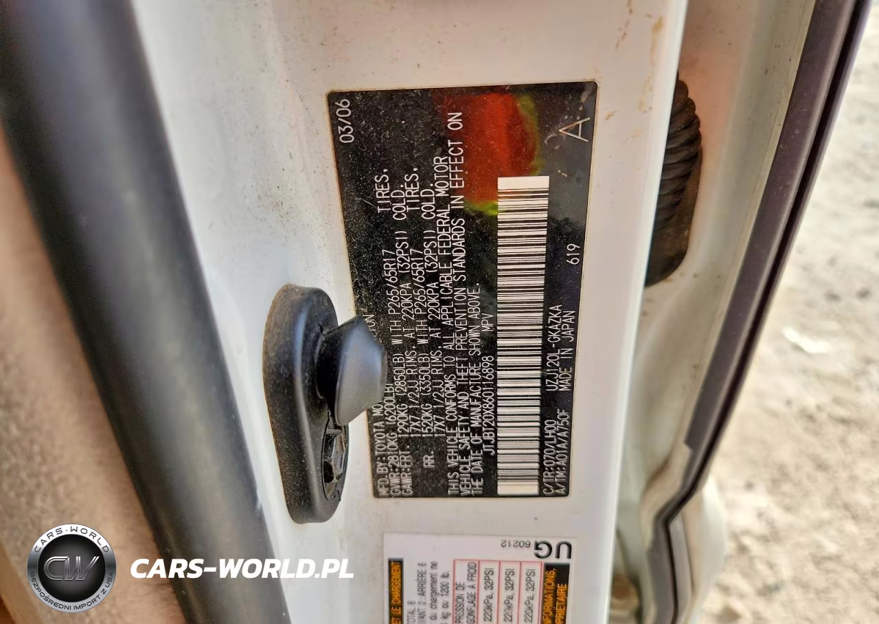 2006 Lexus Gx 470 VIN:JTJBT20X860116898 - 13