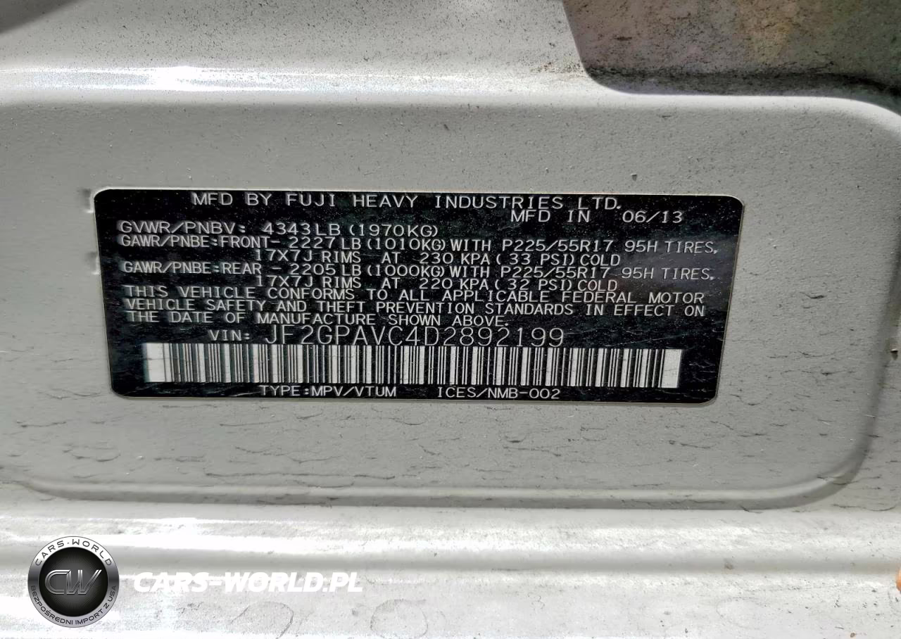 2013 Subaru Xv Crosstrek 2.0 Premium VIN:JF2GPAVC4D2892199 - 13