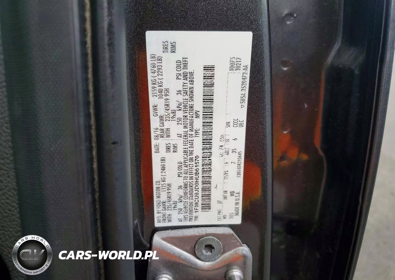 2017 Ford Escape Titanium VIN:1FMCU9JD0HUB61570 - 13
