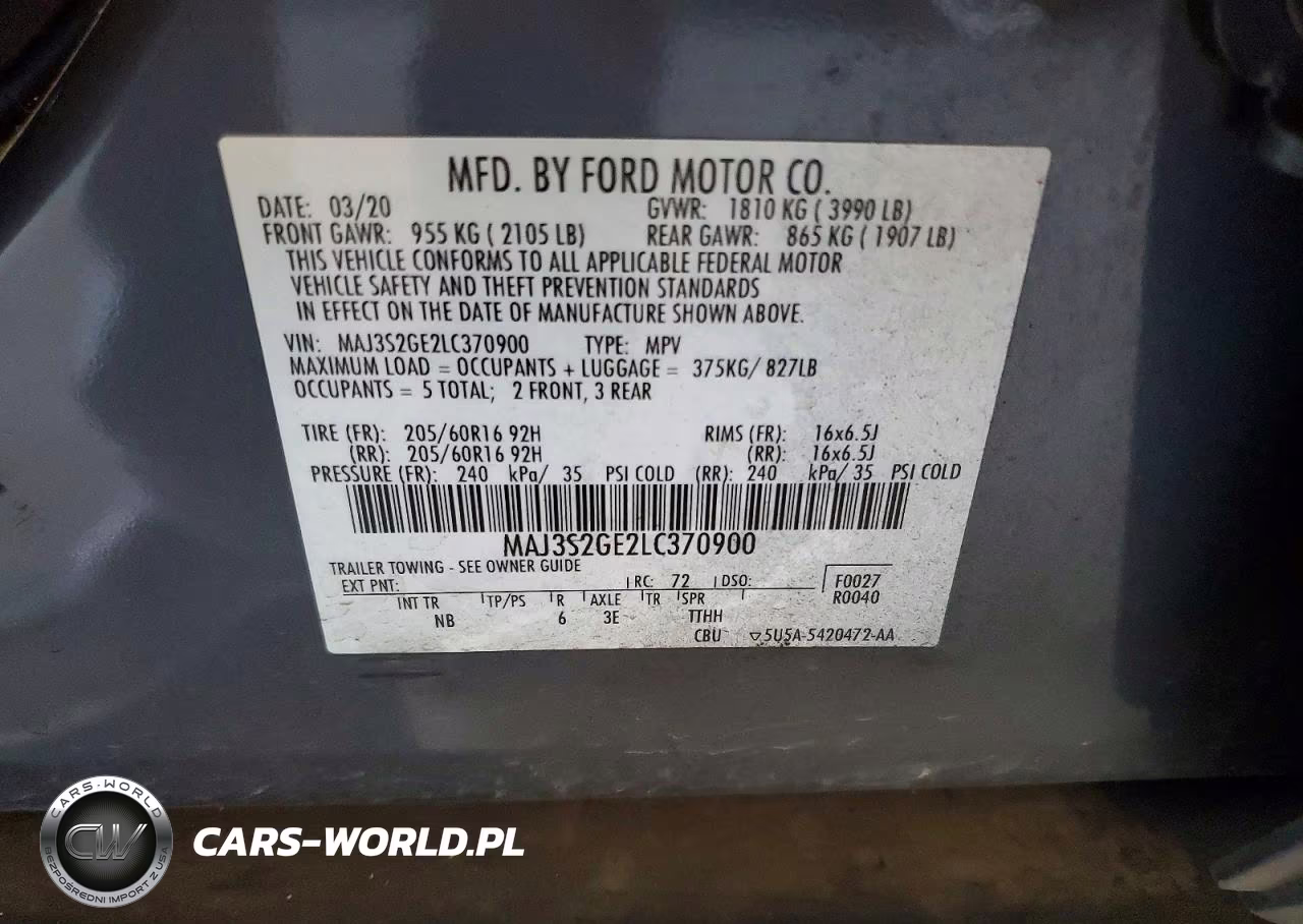2020 Ford Ecosport Se VIN:MAJ3S2GE2LC370900 - 13