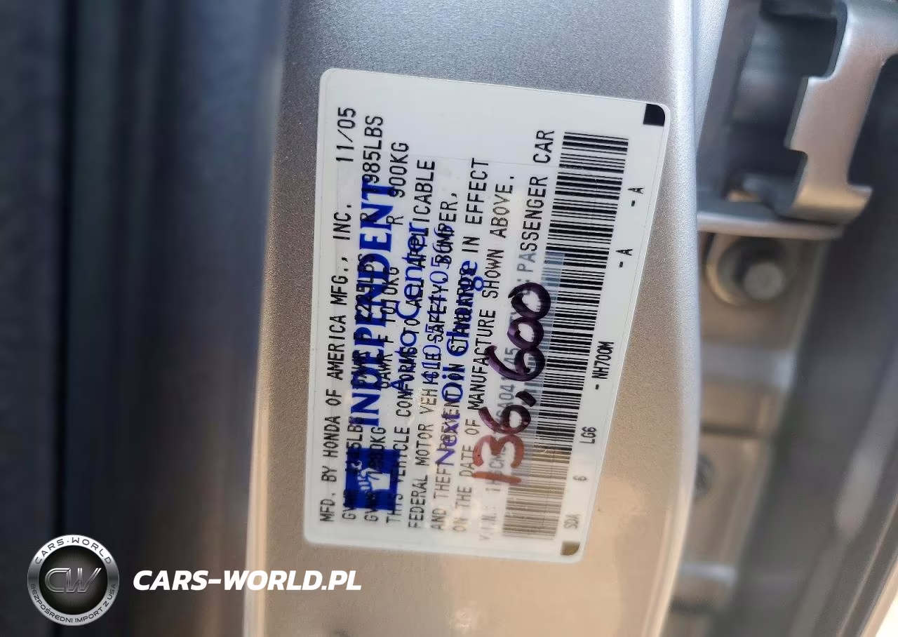 2006 Honda Accord Ex VIN:1HGCM567X6A041145 - 12