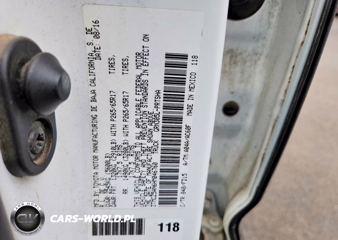 2017 Toyota Tacoma Trd Sport VIN:3TMCZ5AN6HM046760 - 12