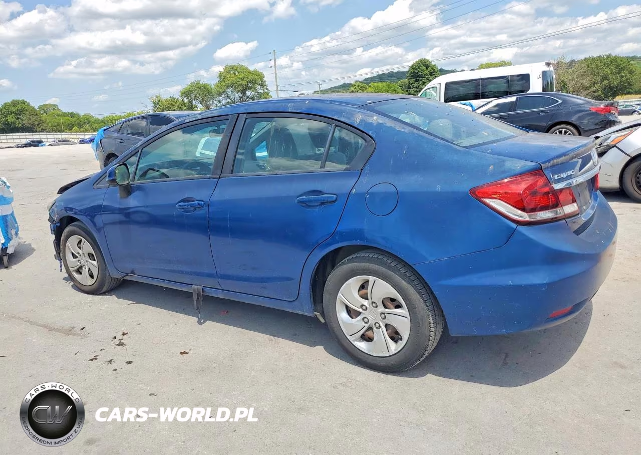2013 Honda Civic Lx VIN:2HGFB2F54DH596199 - 2