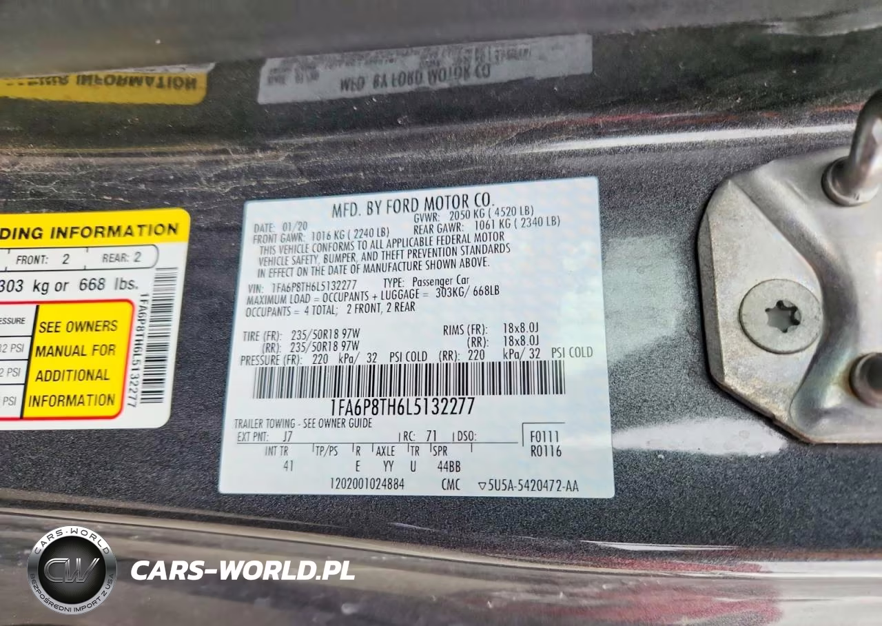 2020 Ford Mustang VIN:1FA6P8TH6L5132277 - 12