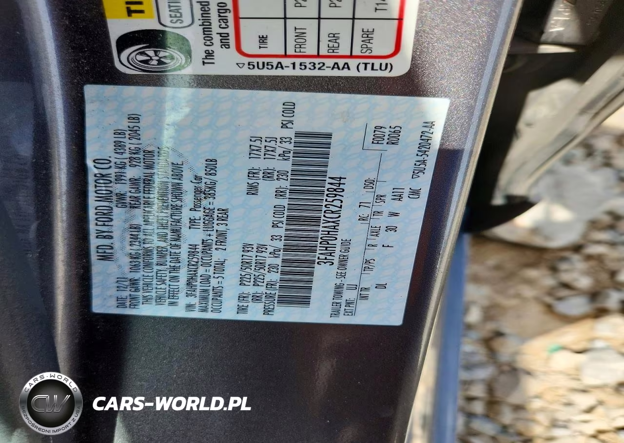 2012 Ford Fusion Se VIN:3FAHP0HAXCR259844 - 12