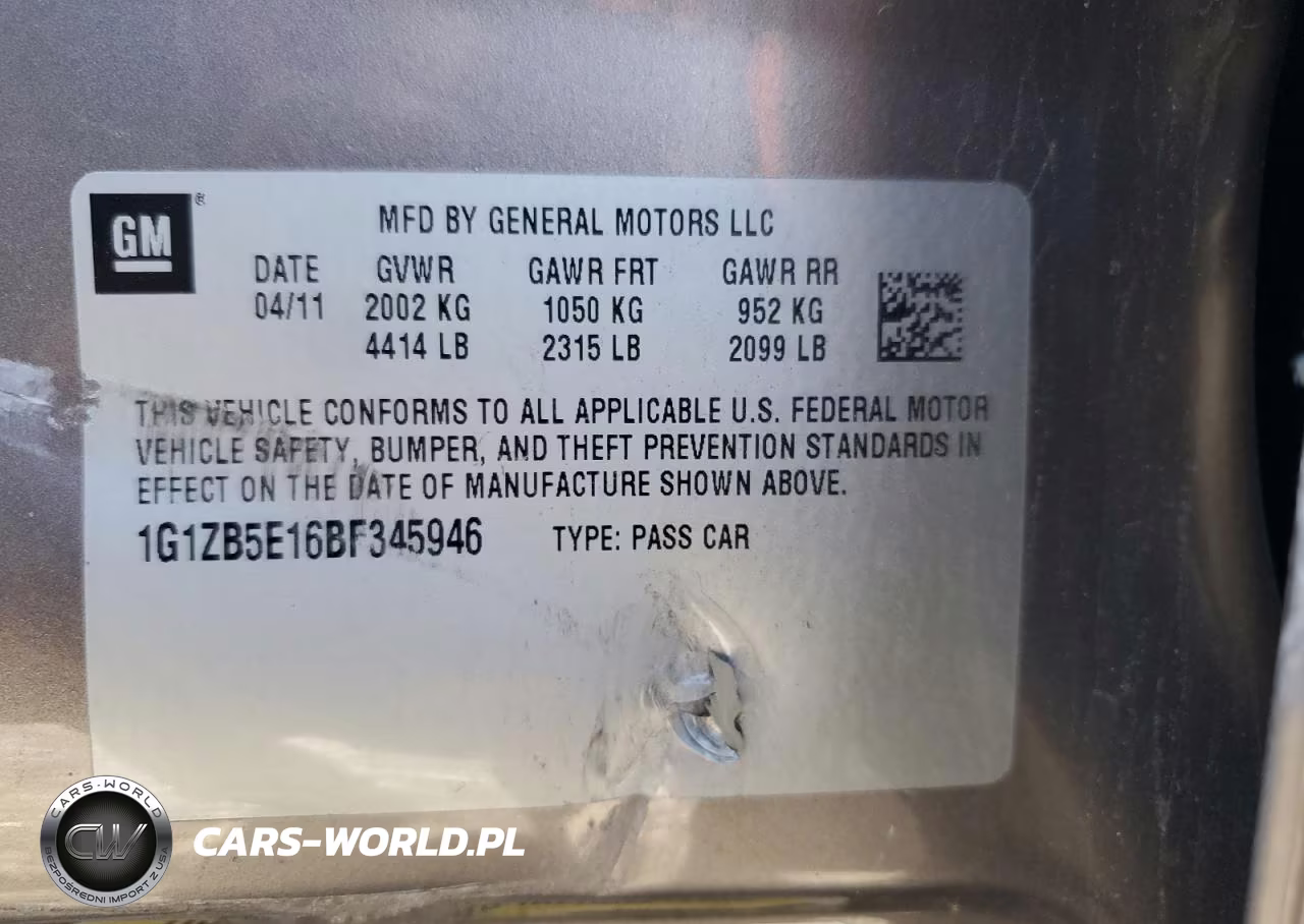 2011 Chevrolet Malibu Ls VIN:1G1ZB5E16BF345946 - 12