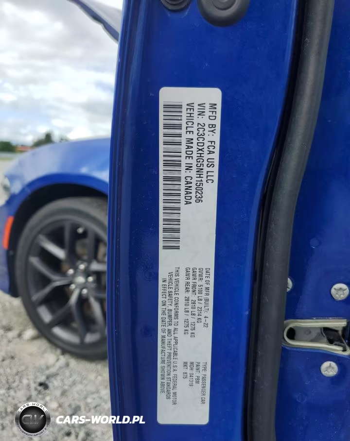 2022 Dodge Charger Gt VIN:2C3CDXHG5NH150236 - 13