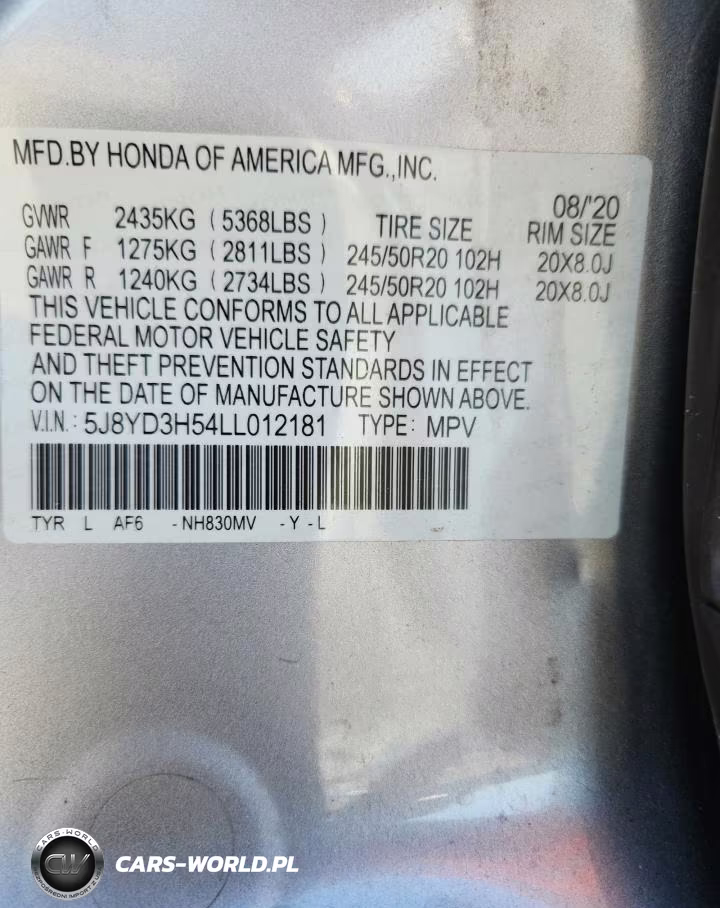 2020 Acura Mdx Technology VIN:5J8YD3H54LL012181 - 13