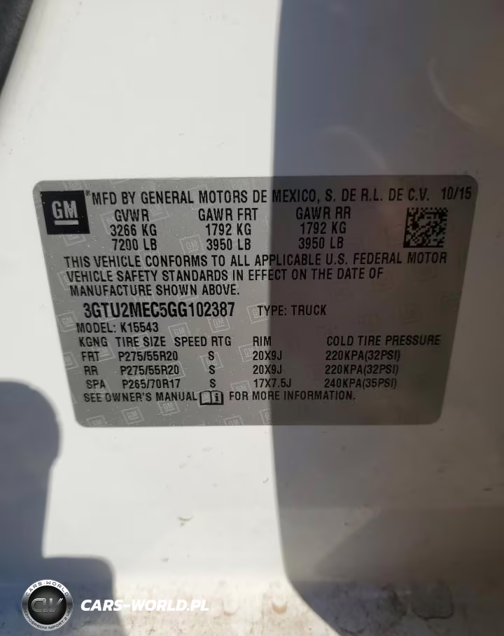 2016 GMC Sierra K1500 Sle VIN:3GTU2MEC5GG102387 - 12