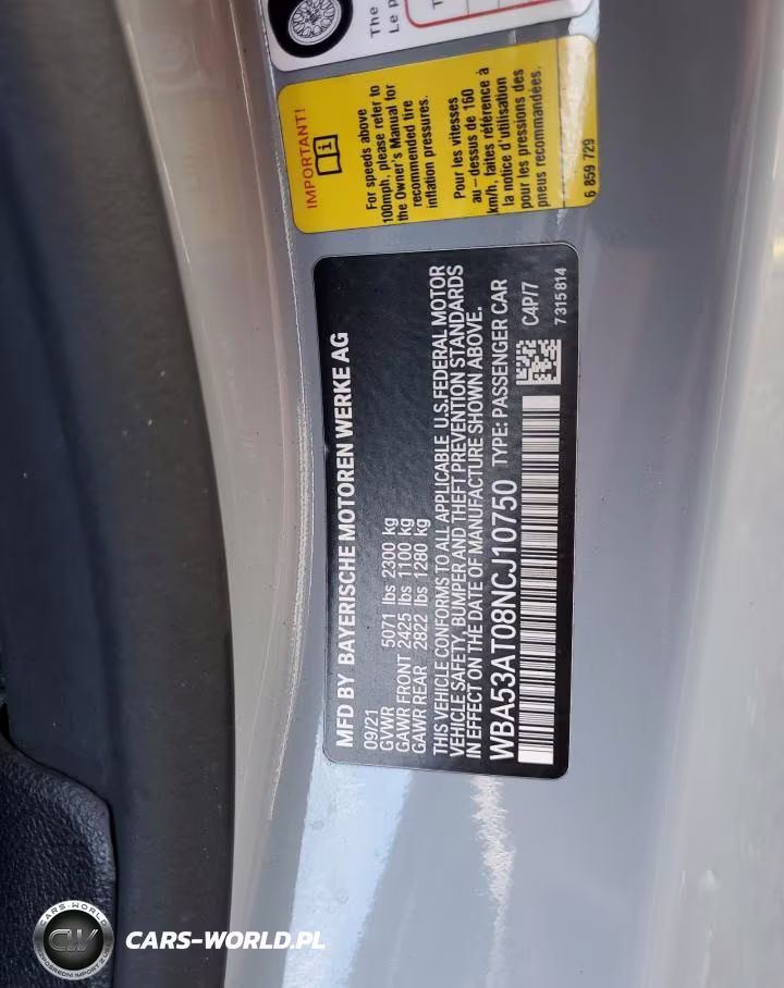 2022 BMW M440I VIN:WBA53AT08NCJ10750 - 12
