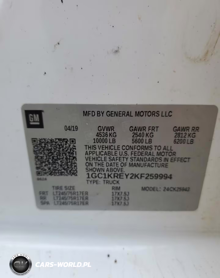 2019 Chevrolet Silverado K2500 Heavy Duty VIN:1GC1KREY2KF259994 - 12