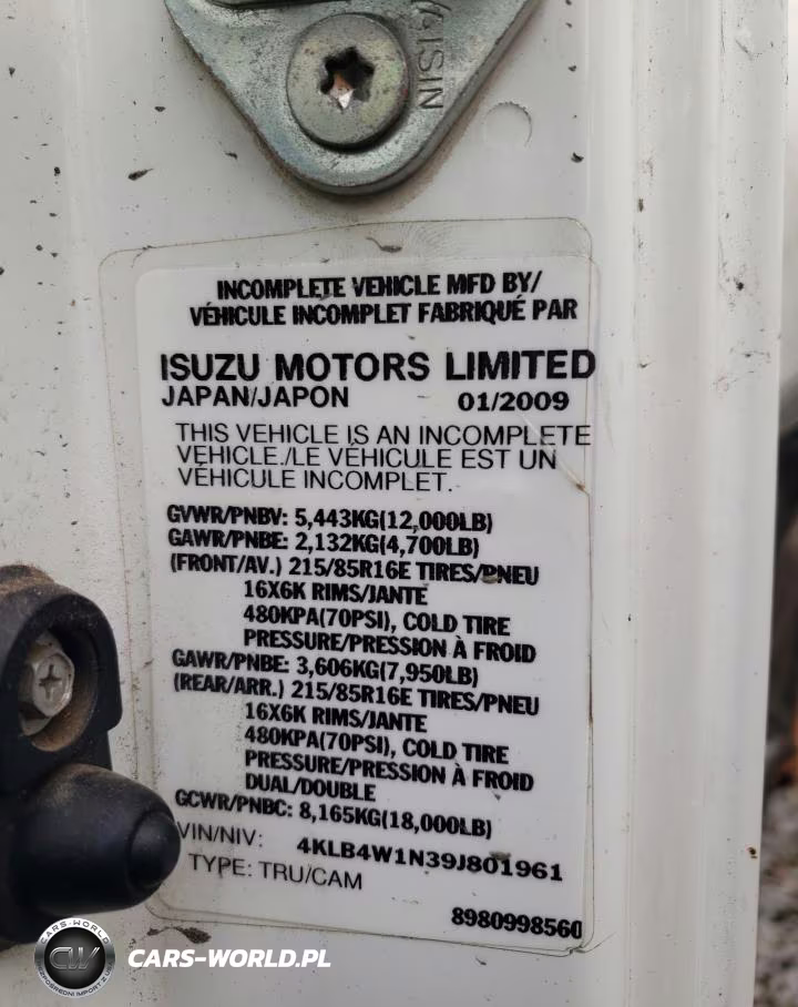 2009 Isuzu Npr Box Truck VIN:4KLB4W1N39J801961 - 13