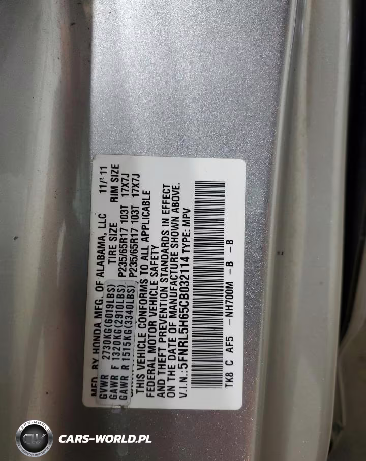 2012 Honda Odyssey Exl VIN:5FNRL5H65CB032114 - 13