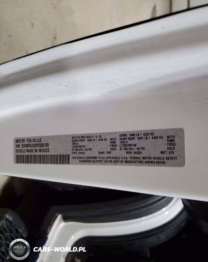 2023 Ram Promaster 3500 Delivery Van VIN:3C6MRVJG5PE555129 - 13