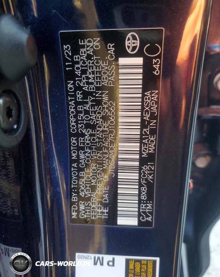 2024 Toyota Corolla Se VIN:JTDS4MCE7RJ106562 - 13