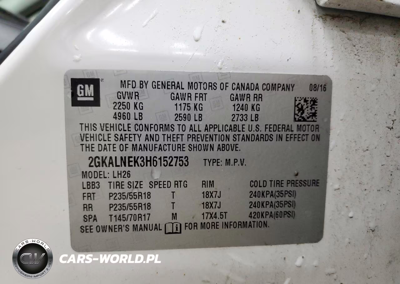 2017 GMC Terrain Sle VIN:2GKALNEK3H6152753 - 13