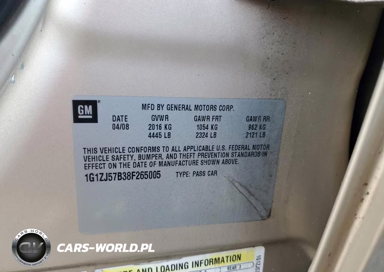 2008 Chevrolet Malibu 2Lt VIN:1G1ZJ57B38F265005 - 12