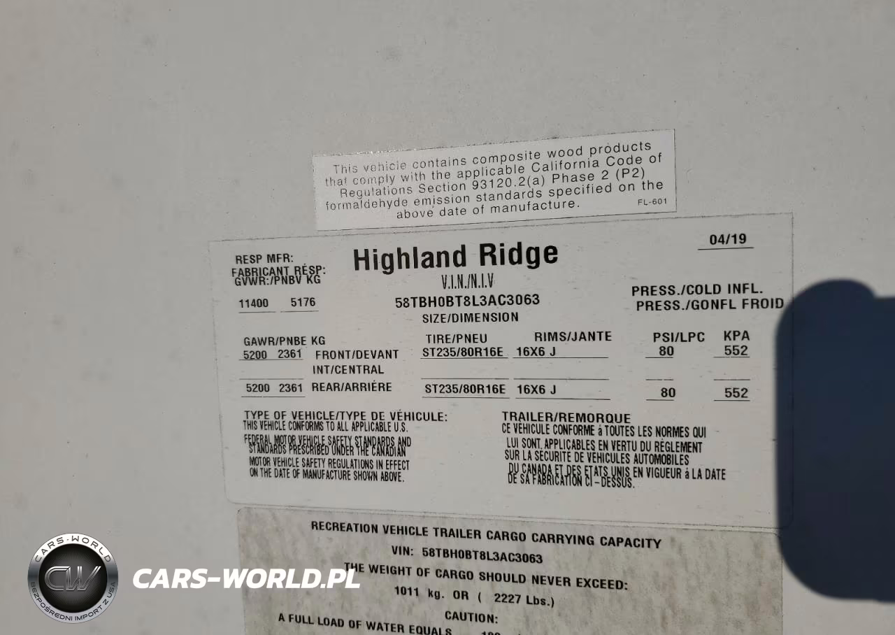2020 Highland Ridge Open Range Camper VIN:58TBH0BT8L3AC3063 - 10