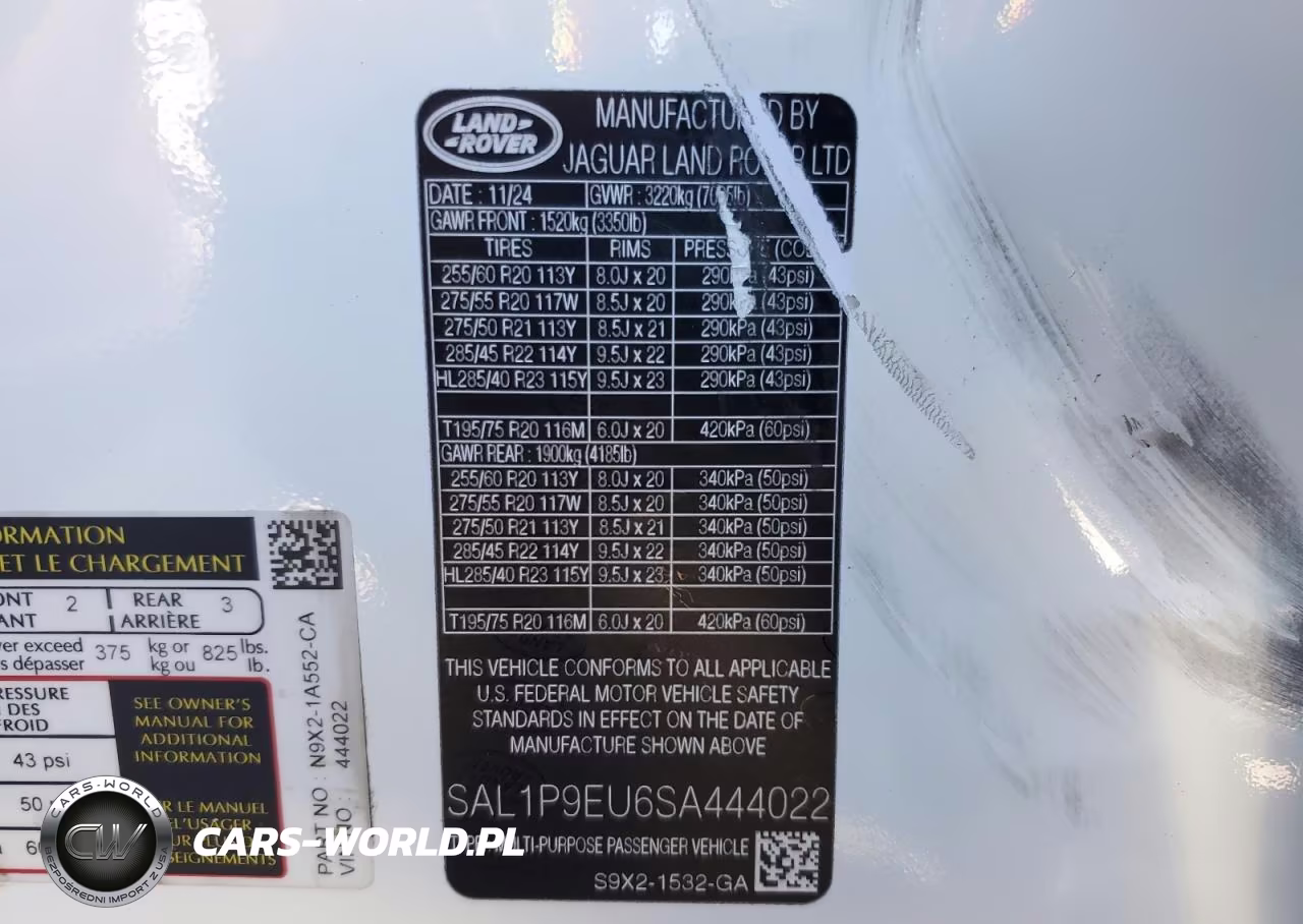2025 Land Rover Range Rover Sport Se VIN:SAL1P9EU6SA444022 - 13