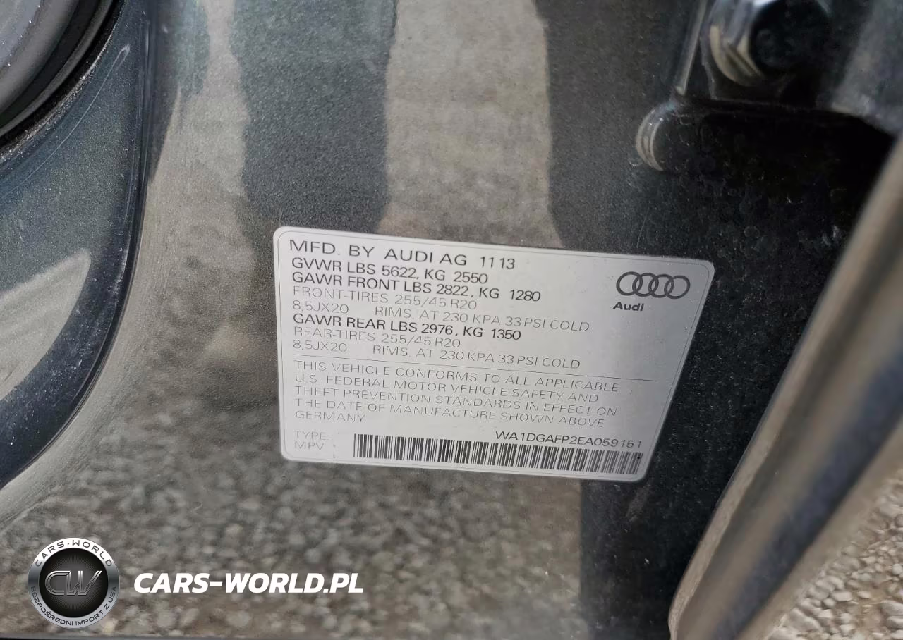 2014 Audi Q5 Premium Plus VIN:WA1DGAFP2EA059151 - 13