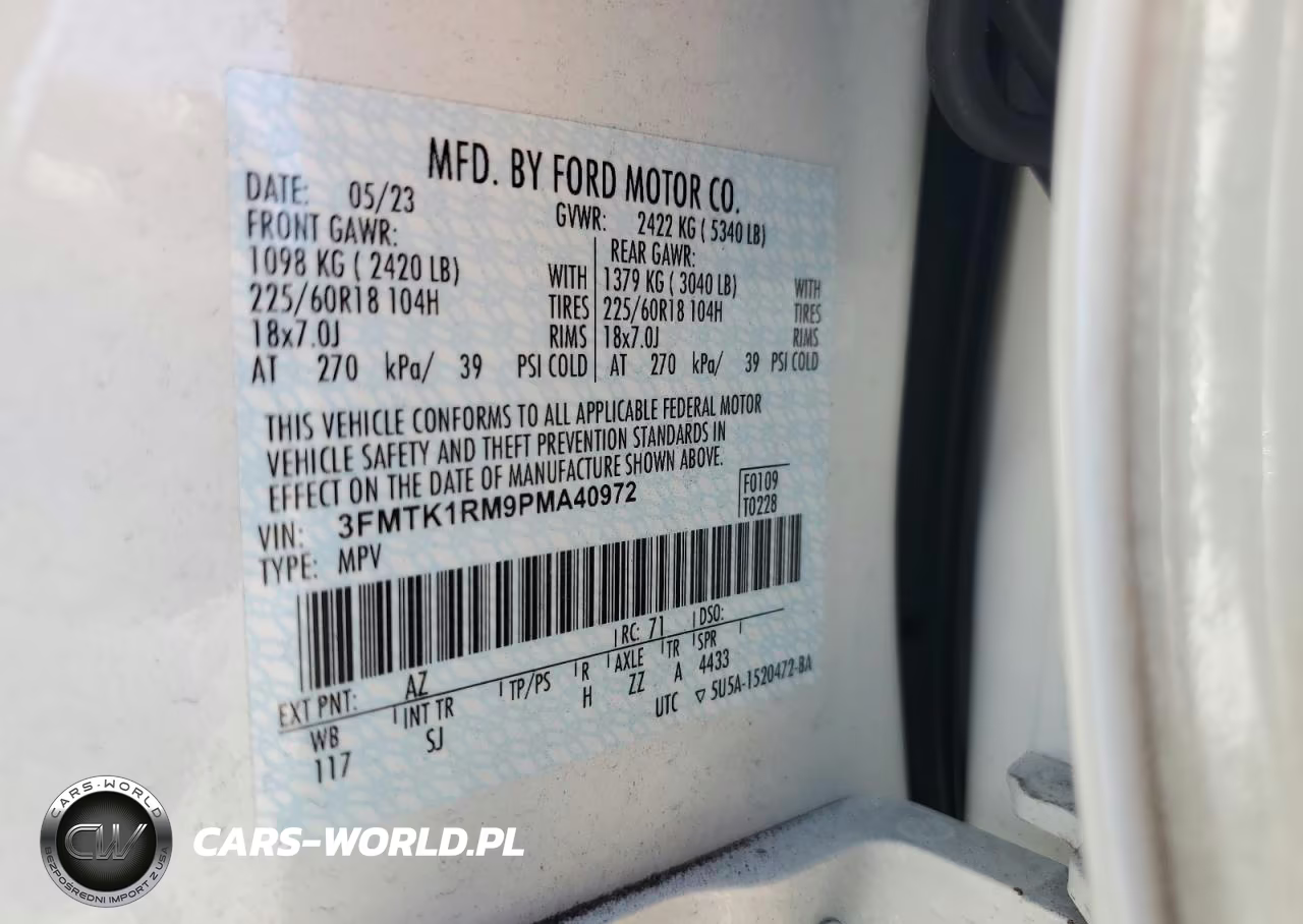 2023 Ford Mustang Mach-E VIN:3FMTK1RM9PMA40972 - 13