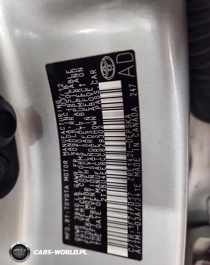 2012 Toyota Corolla Base VIN:2T1BU4EE8CC828302 - 13