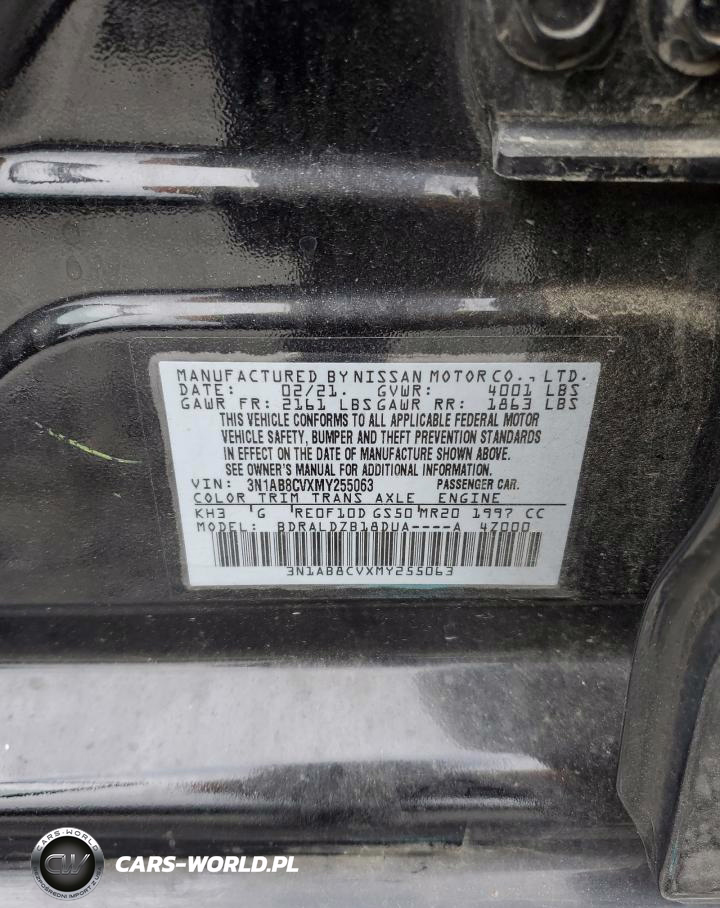 2021 Nissan Sentra Sv VIN:3N1AB8CVXMY255063 - 12