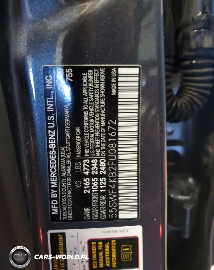 2015 Mercedes-Benz C 300 4Matic VIN:55SWF4KB2FU081672 - 13