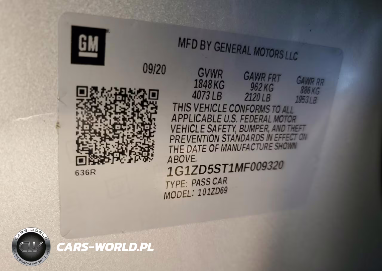 2021 Chevrolet Malibu Lt VIN:1G1ZD5ST1MF009320 - 12