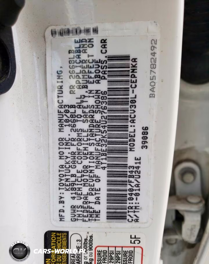 2004 Toyota Camry Le VIN:4T1BE32K54U276386 - 12