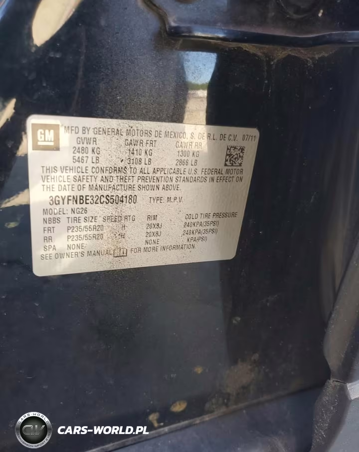 2012 Cadillac Srx Performance Collection VIN:3GYFNBE32CS504180 - 12