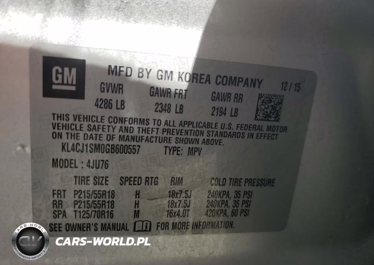 2016 Buick Encore Sport Touring VIN:KL4CJ1SM0GB600557 - 14