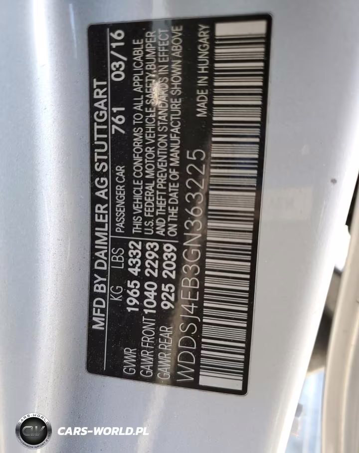 2016 Mercedes-Benz Cla 250 VIN:WDDSJ4EB3GN363225 - 12
