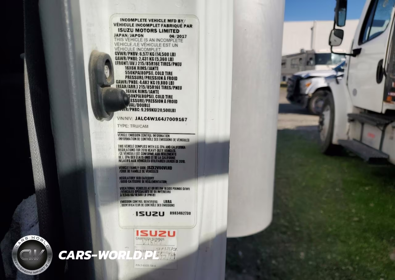 2018 Isuzu Npr Hd Box Truck VIN:JALC4W164J7009167 - 13