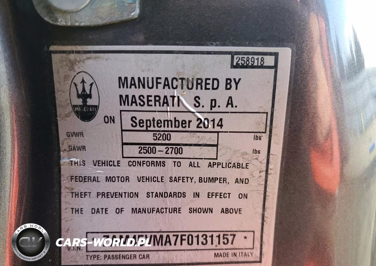 2015 Maserati Granturismo S VIN:ZAM45VMA7F0131157 - 12