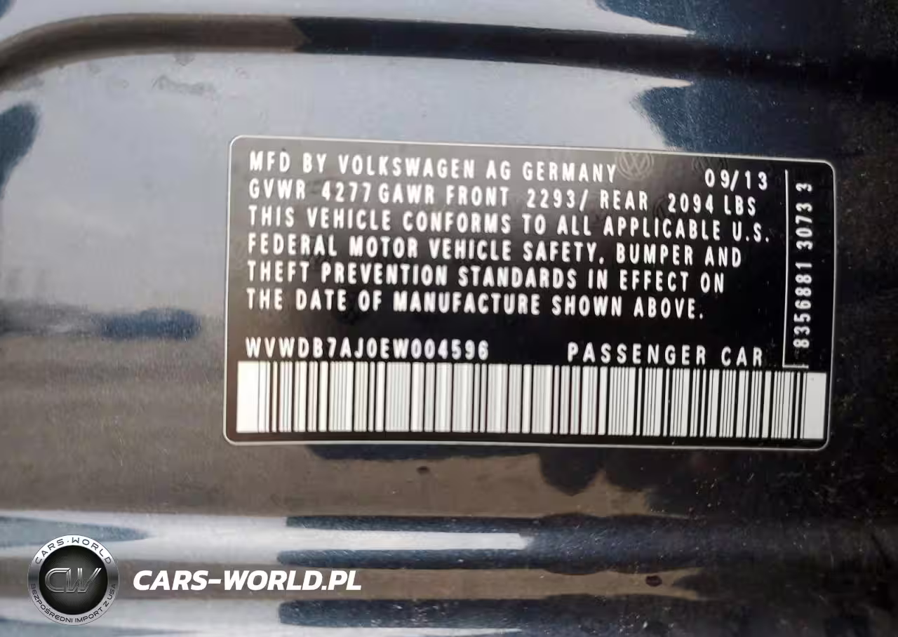 2014 Volkswagen Golf VIN:WVWDB7AJ0EW004596 - 12