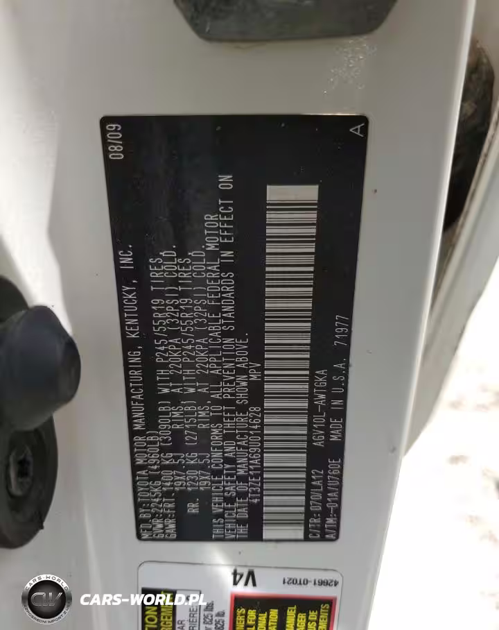 2009 Toyota Venza VIN:4T3ZE11A69U014628 - 13