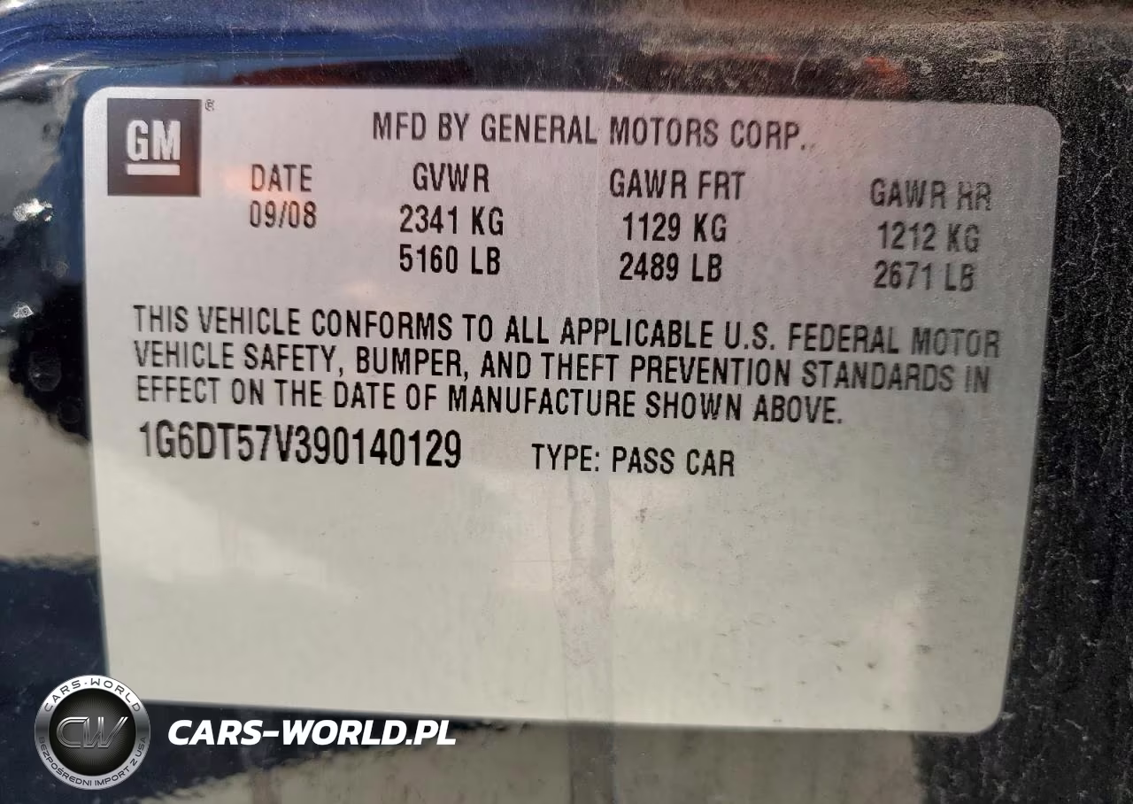 2009 Cadillac Cts Hi Feature V6 VIN:1G6DT57V390140129 - 12