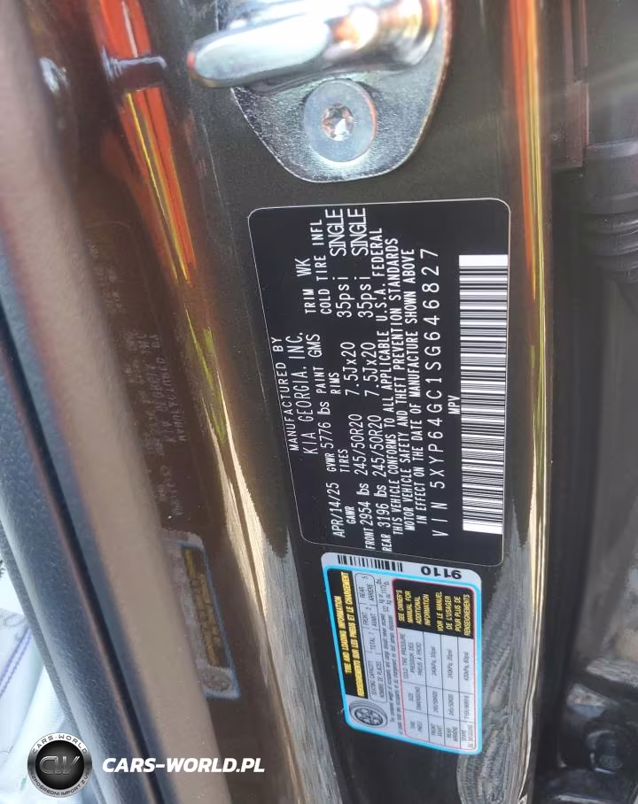 2025 Kia Telluride S VIN:5XYP64GC1SG646827 - 12