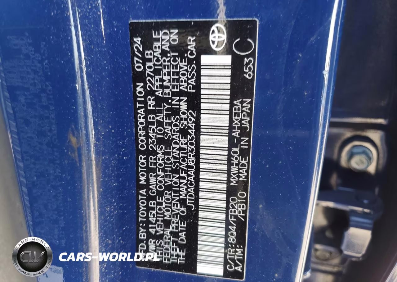 2024 Toyota Prius Le VIN:JTDACAAU8R3034492 - 12
