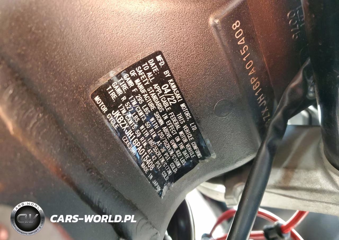 2023 Kawasaki Zx636 K VIN:JKBZXJH16PA015408 - 9
