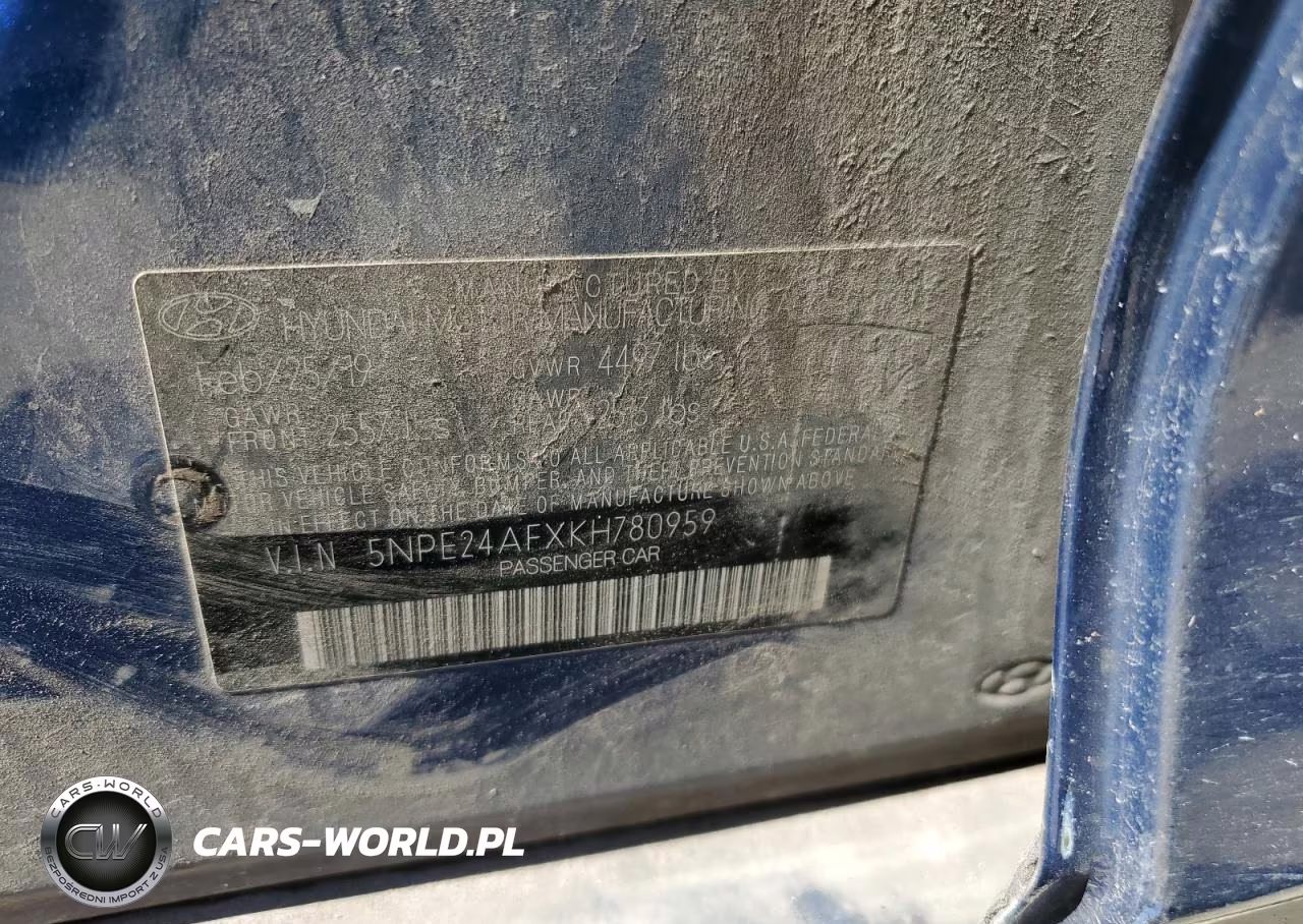 2019 Hyundai Sonata Se VIN:5NPE24AFXKH780959 - 13